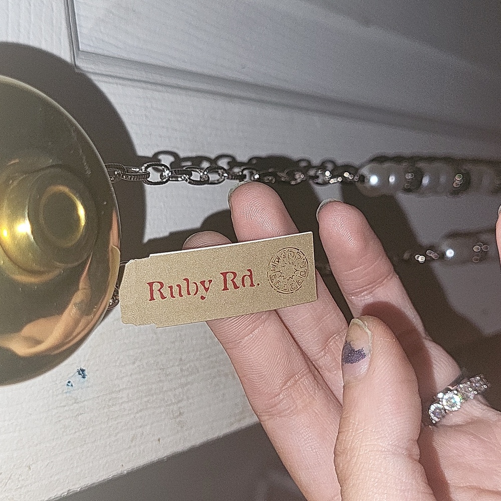 Ruby Rd Stimulated Pearl Necklace